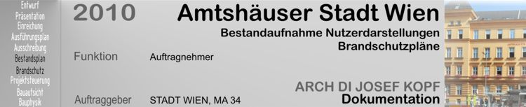 Amtshaus 17. Wien, Amtshaus der Stadt Wien, Magistratsabteilungen